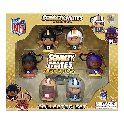 Party Animal NFL SqueezyMates Legends Sammelset, mehrfarbig, 7,6 cm von PARTY ANIMAL