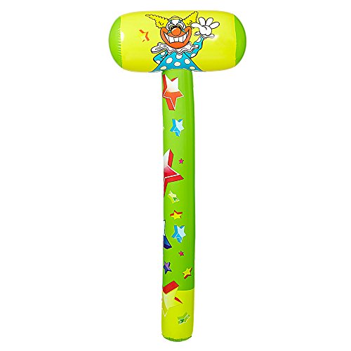 PARTY DISCOUNT Aufblasbarer Hammer, 96 cm, bunt von PARTY DISCOUNT