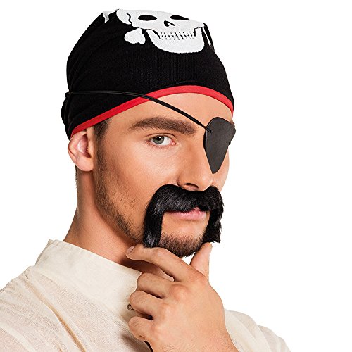 PARTY DISCOUNT Bart Pirat Buccaneer, schwarz von PARTY DISCOUNT