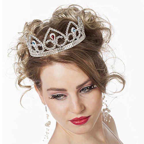 PARTY DISCOUNT Diadem Prinzessin, Silber von PARTY DISCOUNT