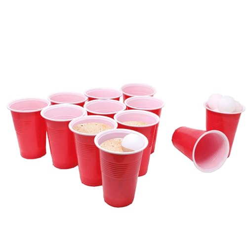 PARTY DISCOUNT NEU Bier-Pong Spiel-Set mit 12 Bechern und 15 Bällen von PARTY DISCOUNT