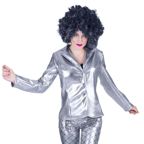 PARTY DISCOUNT NEU Damen-Kostüm Disco-Fever-Jacke, Silber, Gr. 40-42 von PARTY DISCOUNT