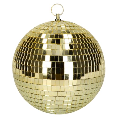 PARTY DISCOUNT NEU Disco-Kugel Gold, Ø20cm, mit Aufhänger von PARTY DISCOUNT