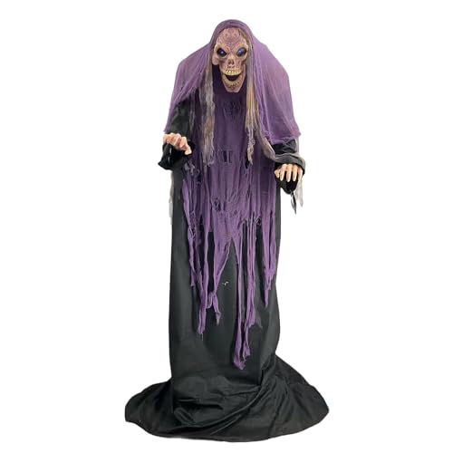 PARTY DISCOUNT NEU Halloween-Deko-Figur Glöckner mit Licht, Sound und Bewegung, ca. 150-180cm von PARTY DISCOUNT