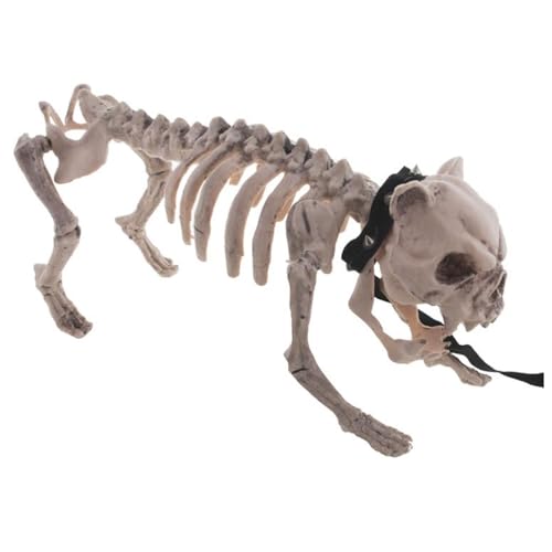 PARTY DISCOUNT NEU Halloween-Deko-Figur Hunde-Skelett, ca. 43x15x21cm von PARTY DISCOUNT