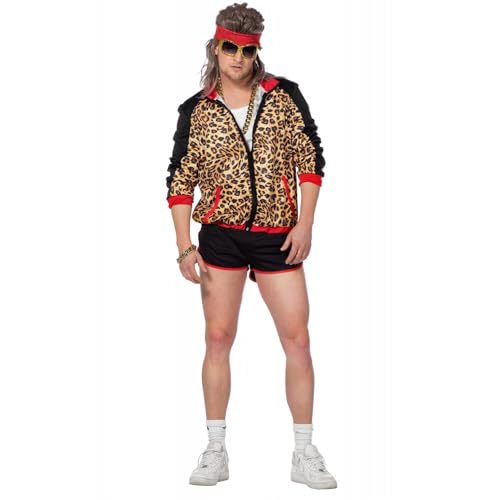 PARTY DISCOUNT NEU Herren-Kostüm 80´s Disco Panther, Jacke und Kurze Hose, Gr. 50 von PARTY DISCOUNT