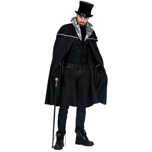 PARTY DISCOUNT NEU Herren-Kostüm Gothic-Cape, Jacke mit angenähtem Umhang, Gr. XXL / 60-62 von PARTY DISCOUNT