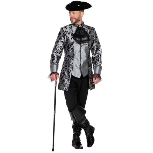 PARTY DISCOUNT NEU Herren-Kostüm Luxus Outfit Marquis grau/schwarz, Gr. XL von PARTY DISCOUNT