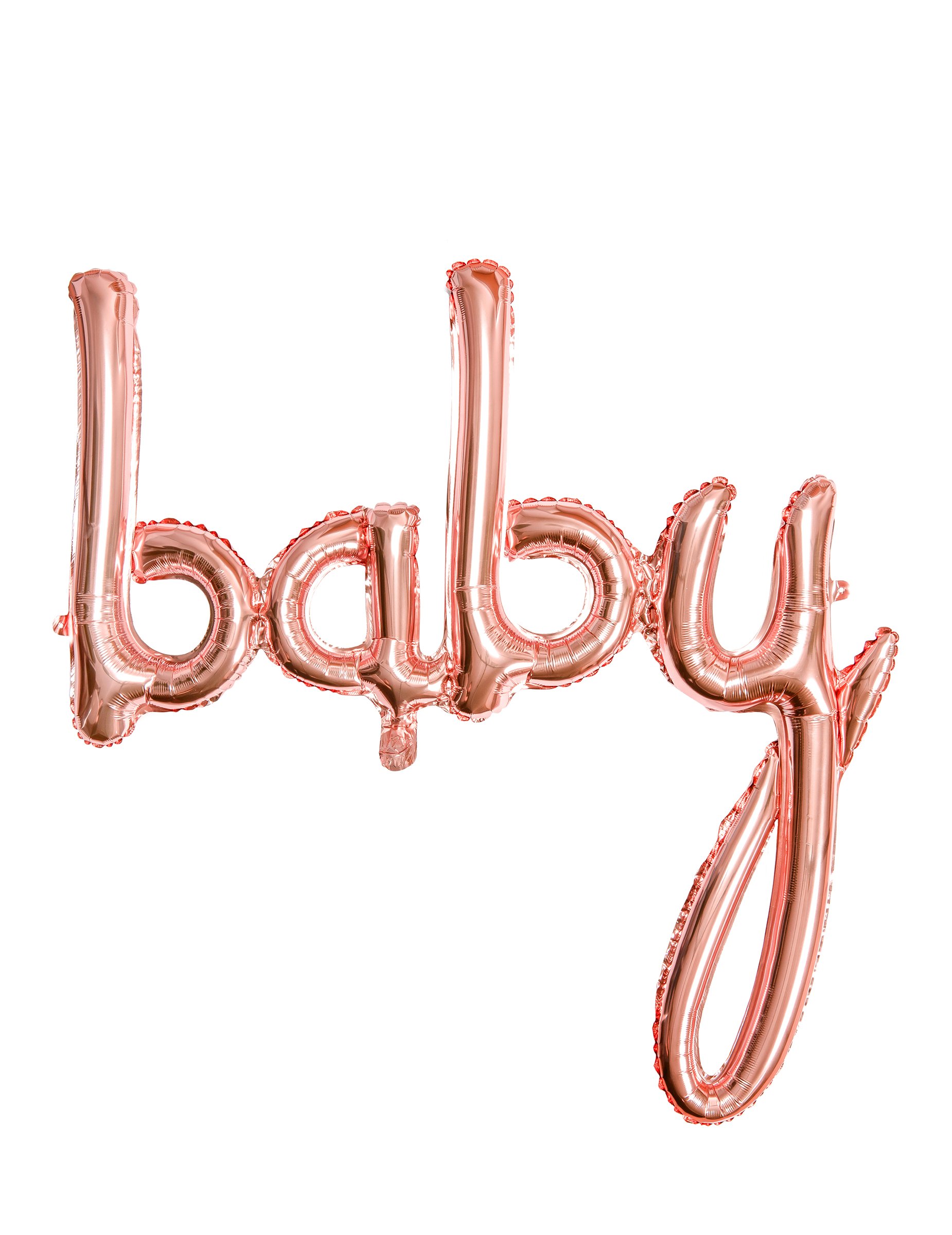 Baby Luftballon Babyparty-Deko rosa 73,5 cm x 75 cm von PARTYDECO