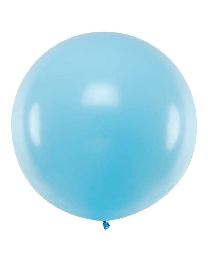 Gigantischer Latexballon blau 1 m von PARTYDECO