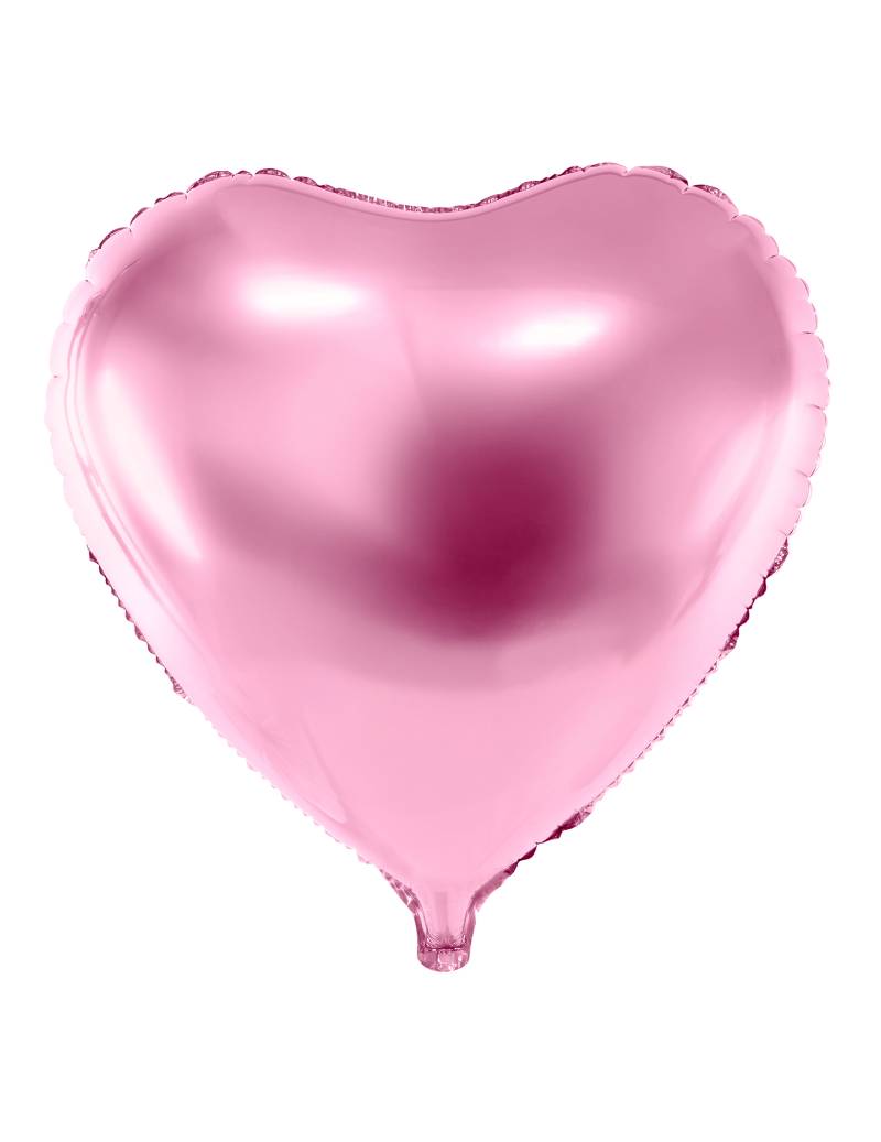 Herz-Luftballon Folienballon Hochzeit-Deko Valentinstag-Deko rosa 45 cm von PARTYDECO