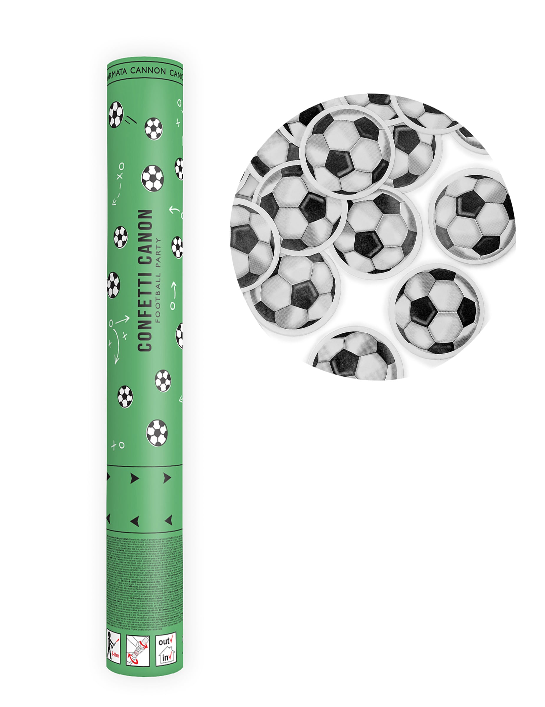 Konfetti-Kanone Fußball 40 cm Konfetti-Kanone Fußball 40 cm von PARTYDECO