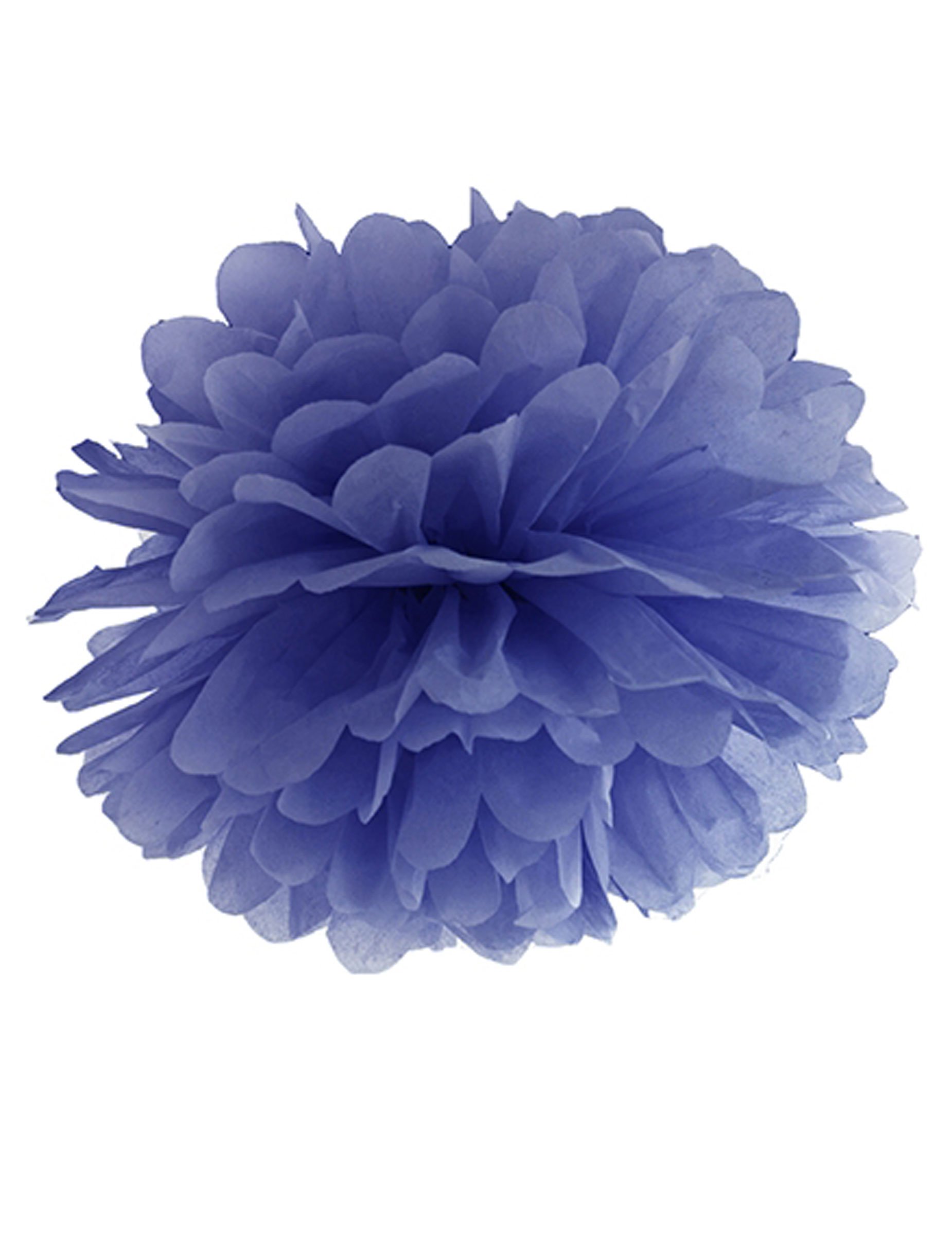 Papier Pompom Hängedeko marineblau 25 cm Papier Pompom Hängedeko marineblau 25 cm von PARTYDECO