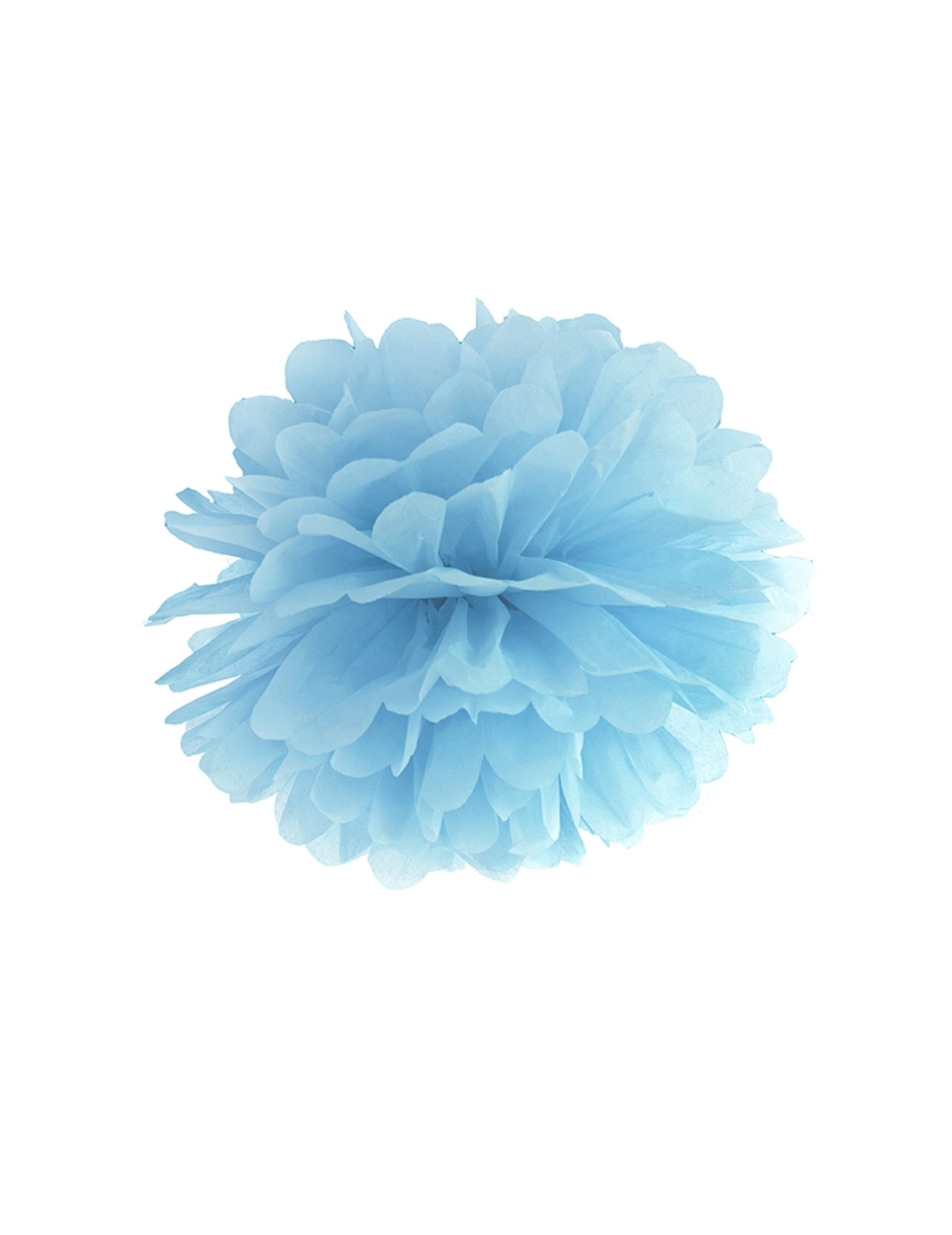 Pompon-Deko zum Aufhängen Partydeko blau 35 cm von PARTYDECO