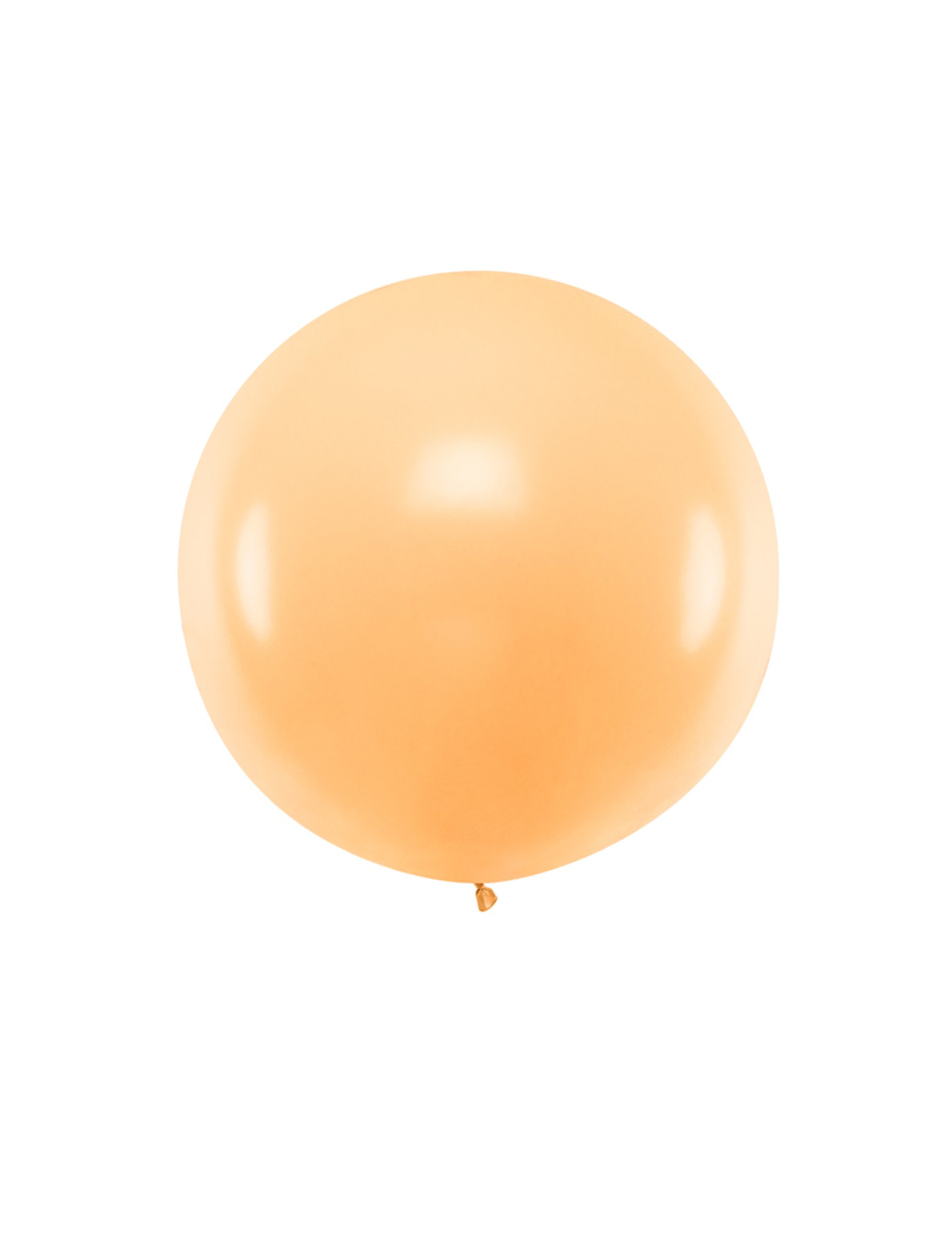 Riesiger Latexballon orangefarben 1 m von PARTYDECO