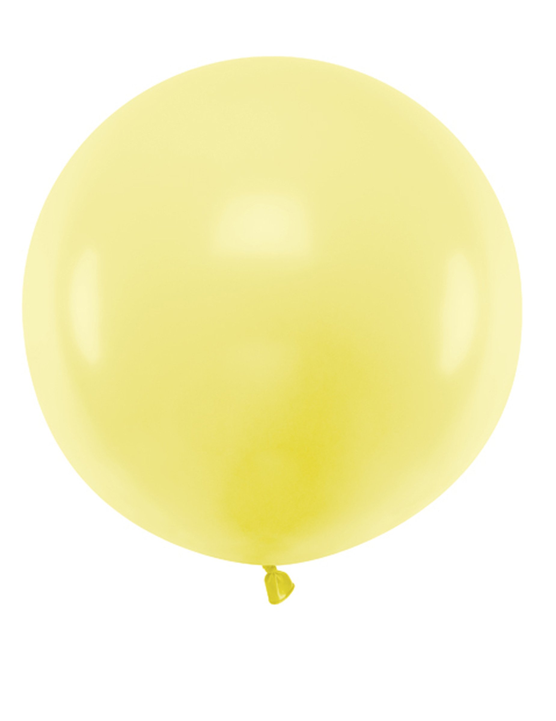 Runder Luftballon Partydeko gelb 60 cm von PARTYDECO