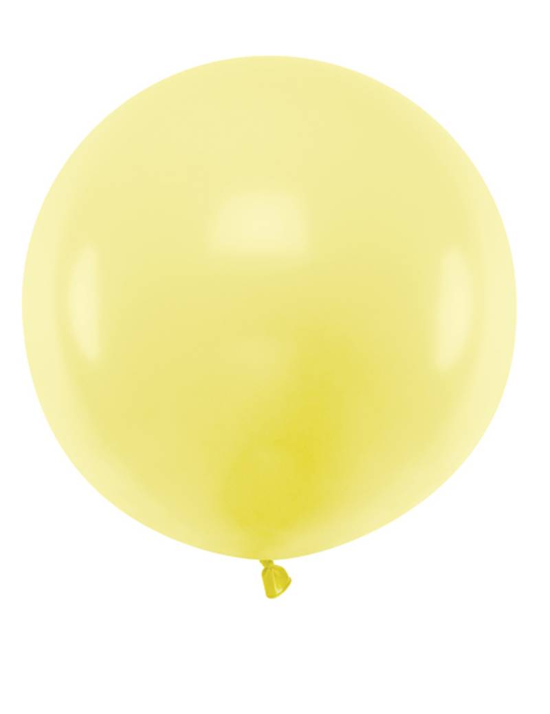 Runder Luftballon Partydeko gelb 60 cm von PARTYDECO