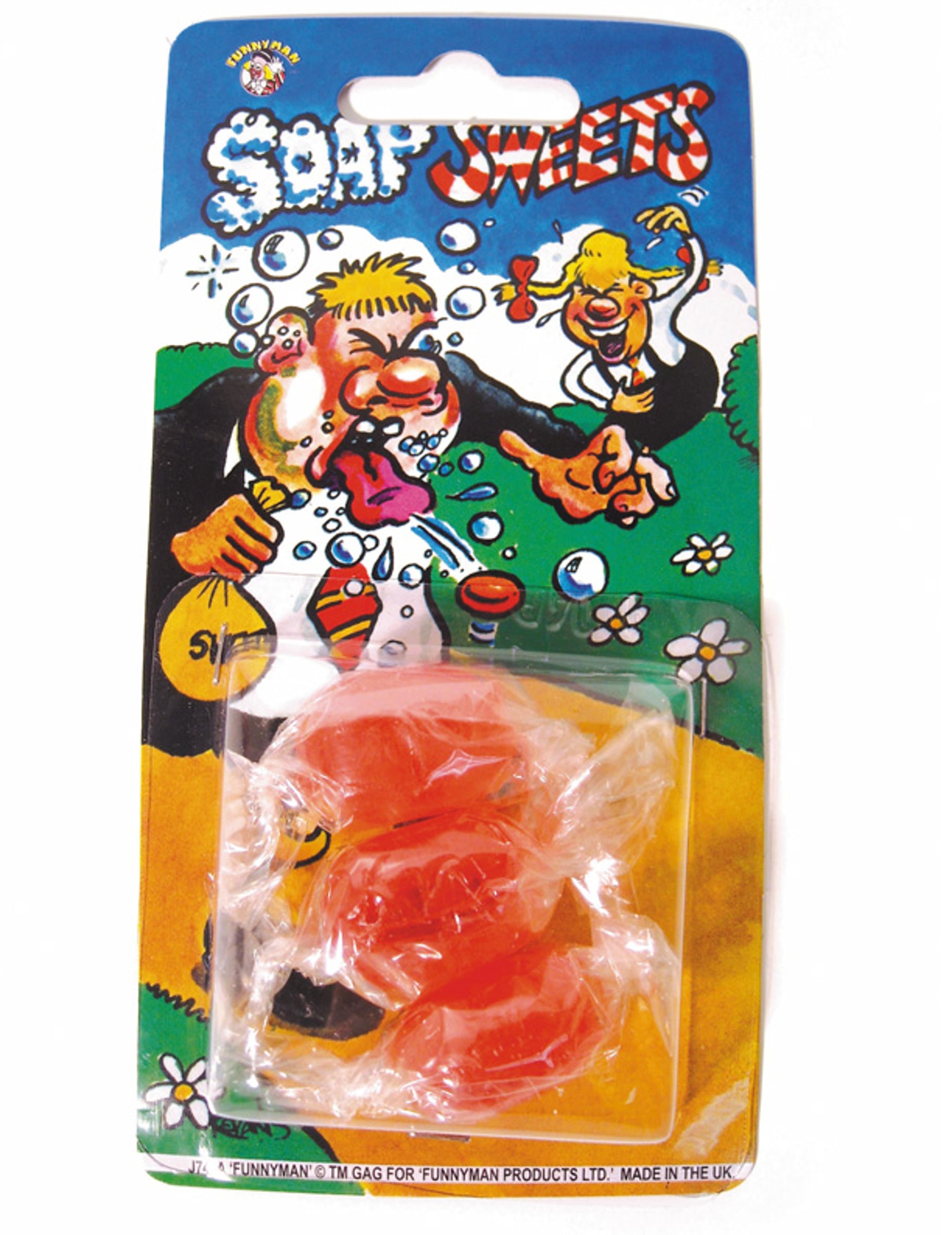 3 Scherzartikel Seifen-Bonbons für alle 3 Scherzartikel Seifen-Bonbons für alle von PARTYPRO