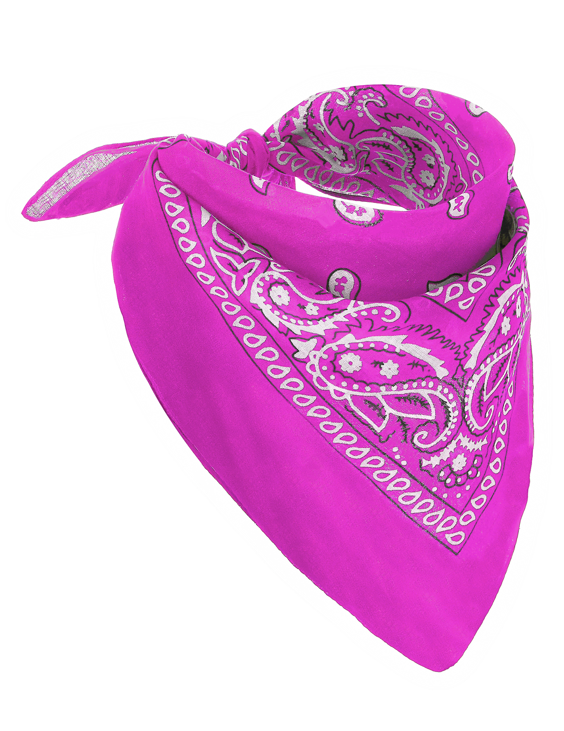 80er-Jahre Bandana neonpink von PARTYPRO