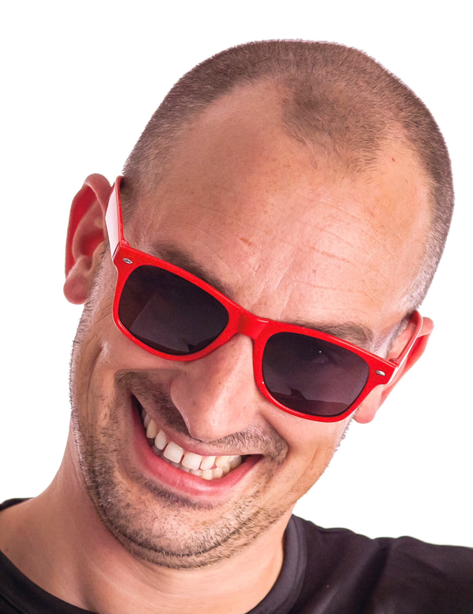 Brille mit getönten Gläsern rot von PARTYPRO