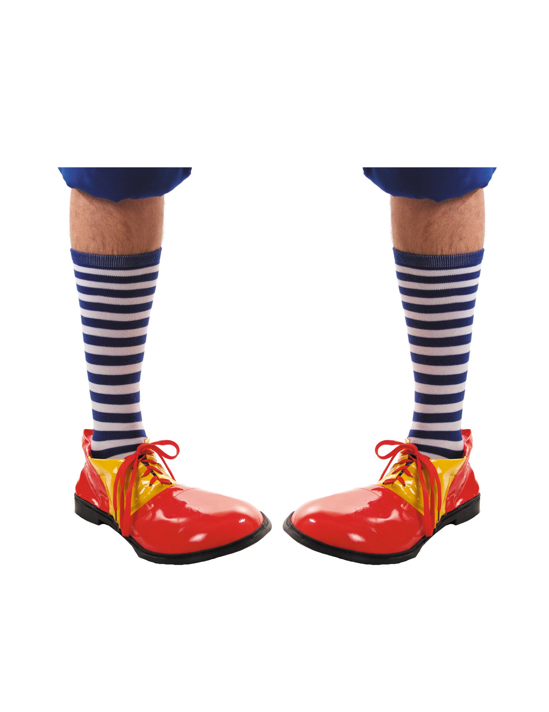 Clown Ringelsocken blau-weiss von PARTYPRO