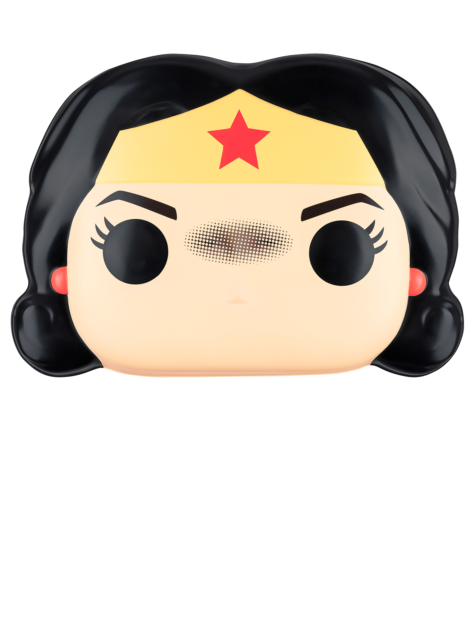 Wonder Woman Funko Pop-Maske für Erwachsene bunt von JAKKS PACIFIC