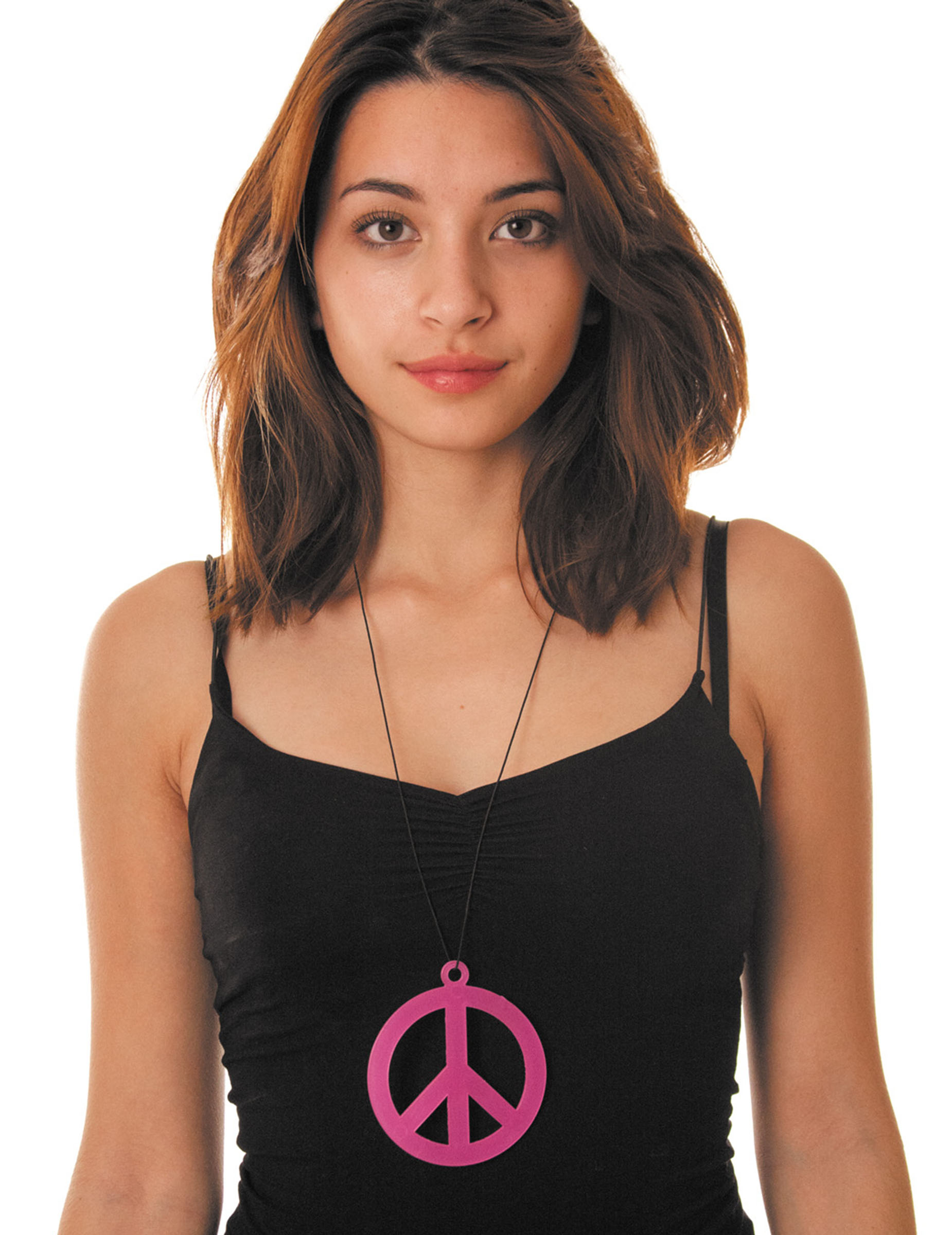 Hippie Kette Peace in Lila von PARTYPRO