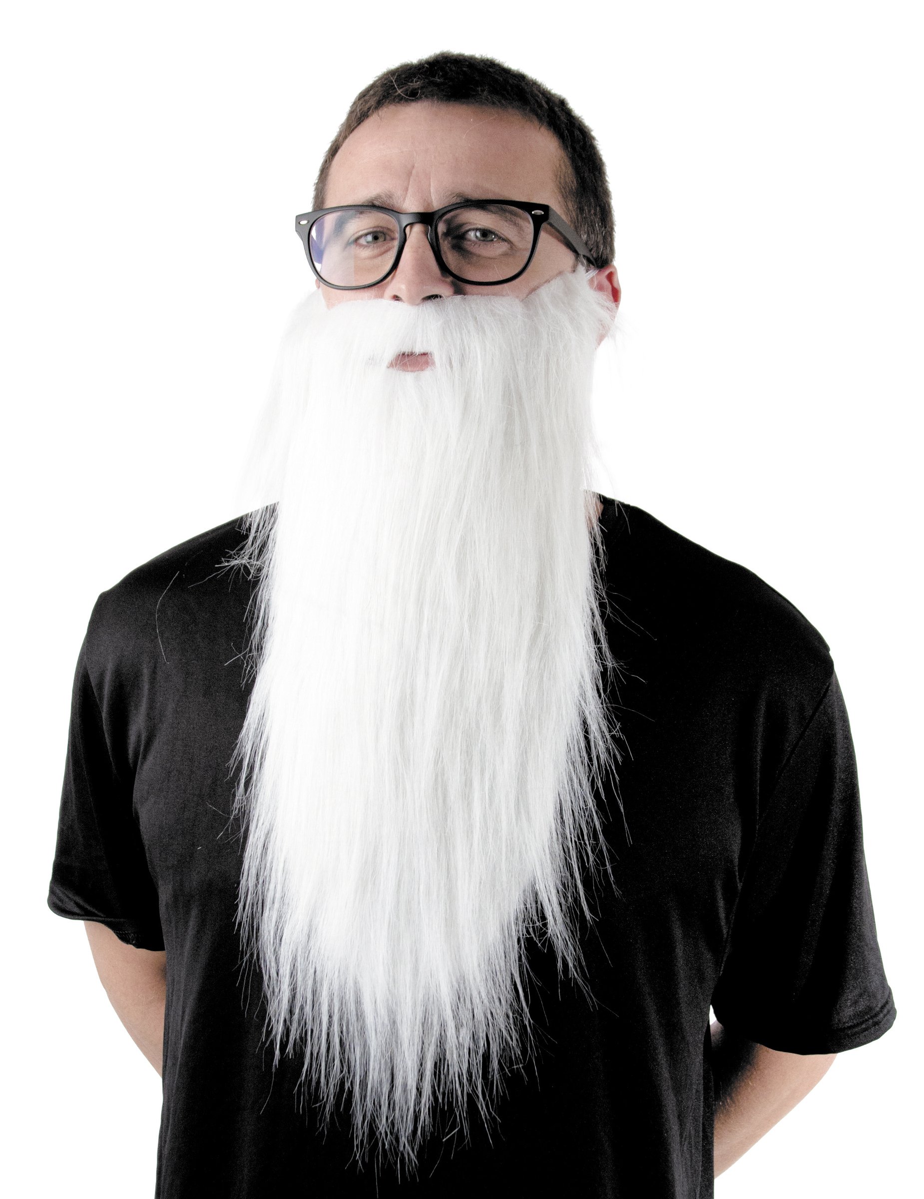 Langer Bart zauberer weiss 65 cm Langer Bart zauberer weiss 65 cm von PARTYPRO