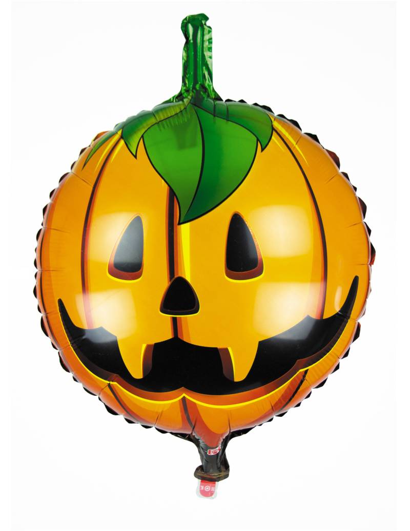 Niedlicher Kürbis-Ballon Halloween-Deko für Kinder orange 45cm von PARTYPRO