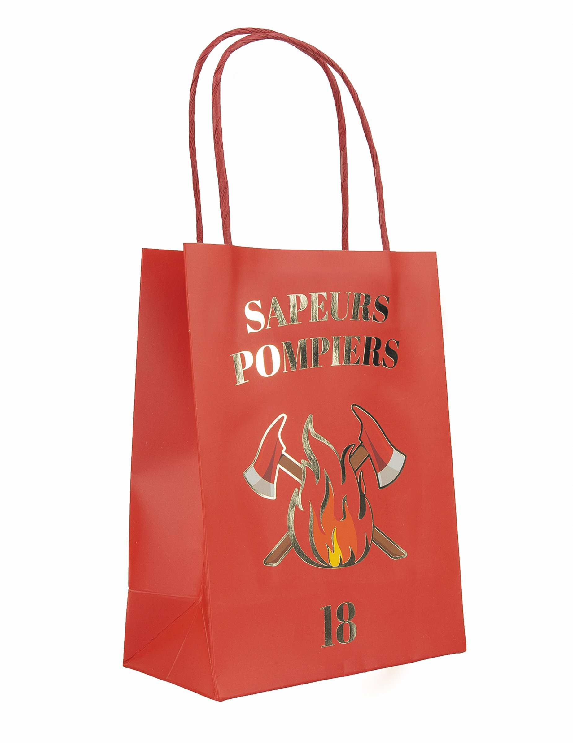 Papiergeschenktüten, Feuerwehr, 4 Stück, 20cm Papiergeschenktüten, Feuerwehr, 4 Stück, 20cm von PARTYPRO