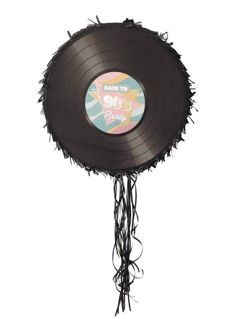 Piñata Vinyl 90er Jahre schwarz von PARTYPRO