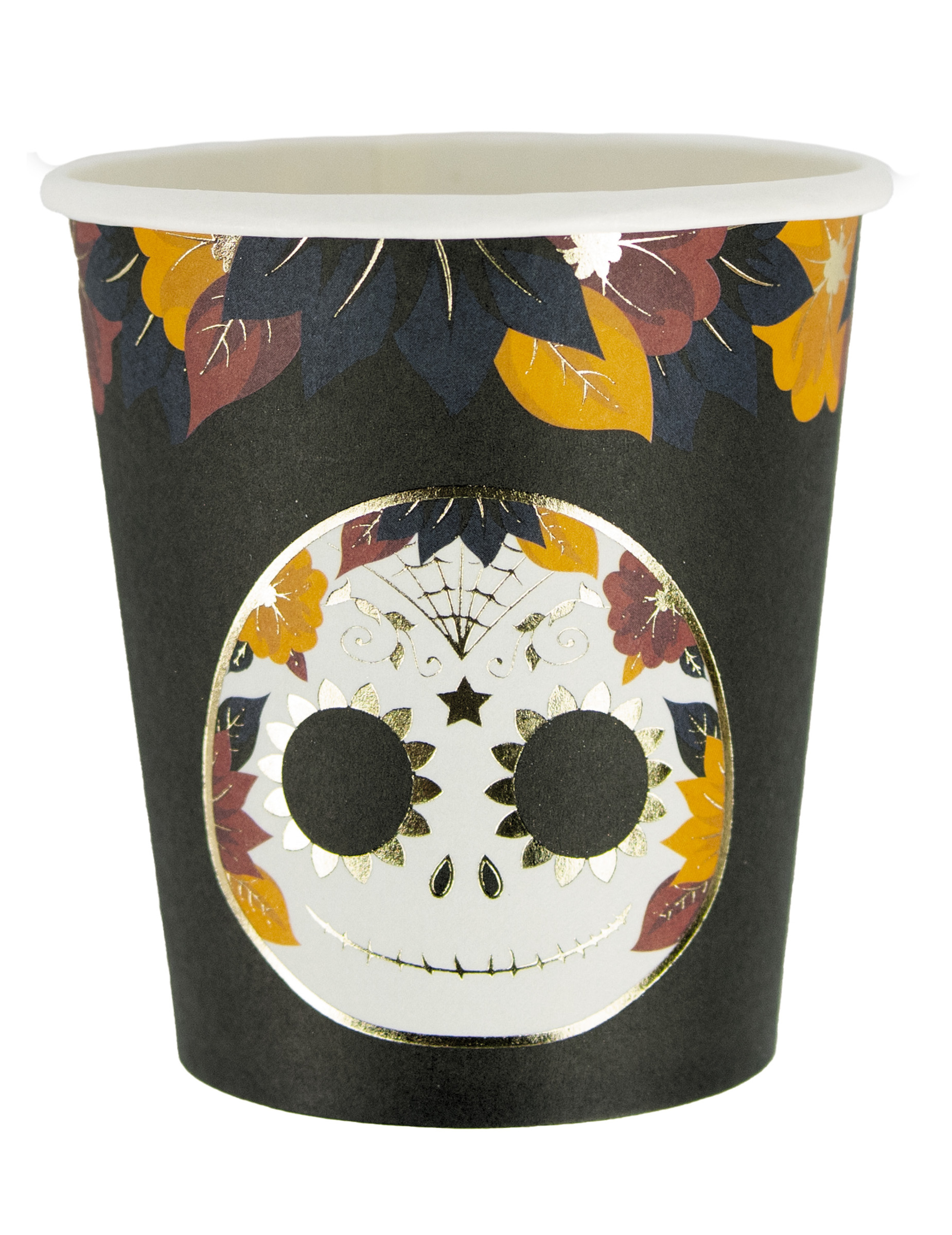 Trinkbecher Dia de los muertos 8 Stück 200 ml von PARTYPRO