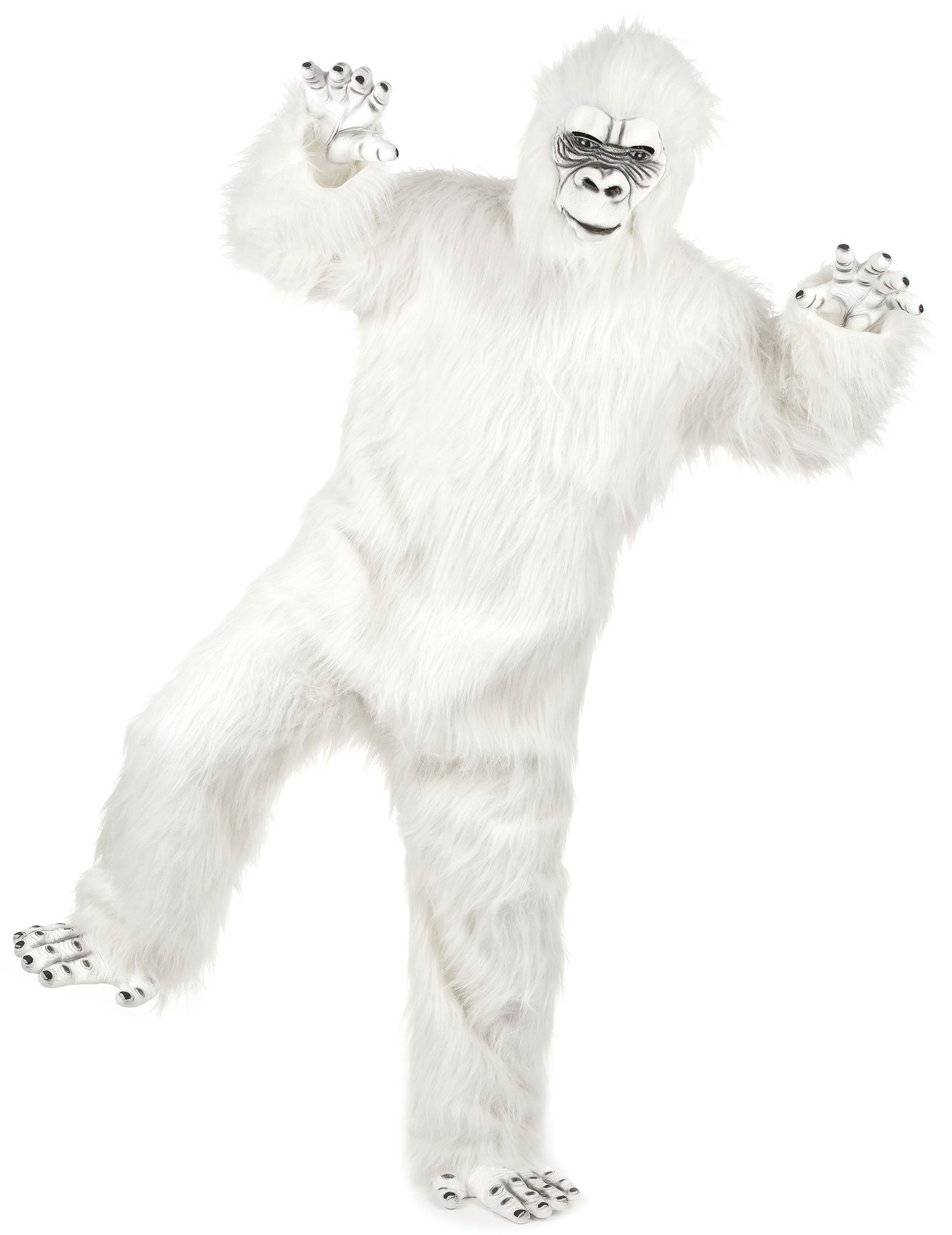 Deluxe Yeti Halloween-Kostüm unisex weiss von KARNEVAL-MEGASTORE