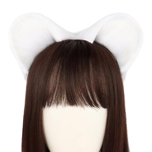 PASHFSA Artificial Animal Ear Headband Roleplay Costume Hairhoop Party Headpiece Masquerades Headwear Animes RolePlay Hairband von PASHFSA