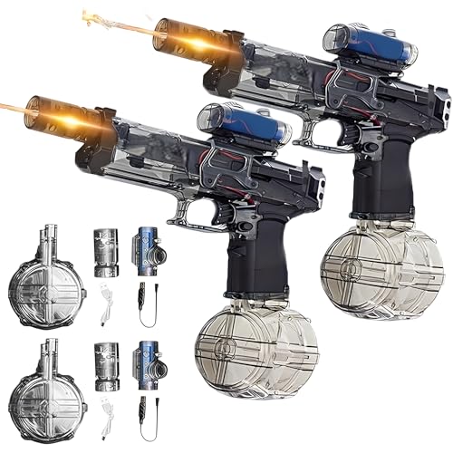 Elektrische Wasserpistole mit Lichteffekten,2 Stück Electric Water Gun Pistol,Wasserspritzpistole Elektrisch Kinder,Automatische Wasserpistole,Watergun Electric,Wasserpistole Erwachsene Elektrische Wasserpistole mit Lichteffekten,2 Stück Electric Water Gun Pistol,Wasserspritzpistole Elektrisch Kinder,Automatische Wasserpistole,Watergun Electric,Wasserpistole Erwachsene von PASLFC