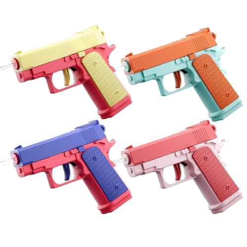 Wasserpistole Spielzeug für Kinder,4 Stück Wasserspritzpistole Klein,Mini Wasserpistolen,Premium Wasserpistolen Set,Wasser Spritzpistole Kunststoff,Wasser Spritzpistole für Sommerpartys im Freien Wasserpistole Spielzeug für Kinder,4 Stück Wasserspritzpistole Klein,Mini Wasserpistolen,Premium Wasserpistolen Set,Wasser Spritzpistole Kunststoff,Wasser Spritzpistole für Sommerpartys im Freien von PASLFC