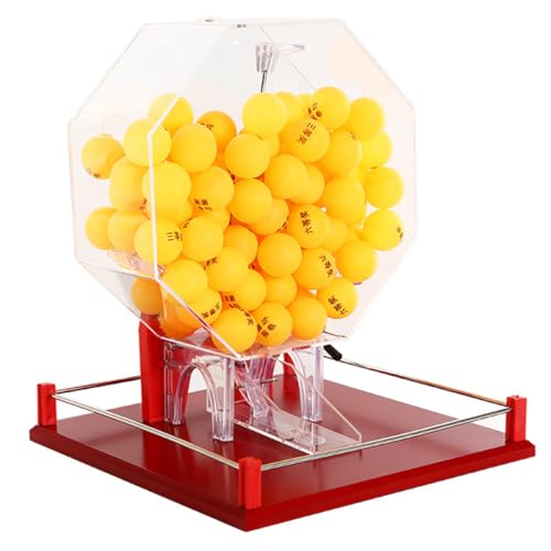 PASPRT Deluxe-Bingo-Set, Bunte Life-Lotteriemaschine, Ballnummernauswahl, inklusive Bingo-Käfig, 50/100 Bälle – ideal für große Gruppen (100balls awardball) von PASPRT