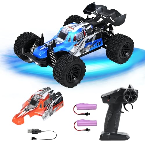 PATEMZON Ferngesteuertes Auto, 1:20 2.4G RC Auto Spielzeug mit Fernbedienung, Scheinwerfer und Fahrgestellbeleuchtung, Austauschbarer Karosserie, Geschenke für 3+ Kinder Jungen Mädchen Spielzeug PATEMZON Ferngesteuertes Auto, 1:20 2.4G RC Auto Spielzeug mit Fernbedienung, Scheinwerfer und Fahrgestellbeleuchtung, Austauschbarer Karosserie, Geschenke für 3+ Kinder Jungen Mädchen Spielzeug von PATEMZON