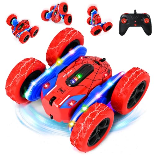 PATEMZON Ferngesteuertes Auto Spielzeug, 2.4Ghz 360° RC Auto Flip, 4WD Drift Spider RC Autos, Monstertruck Rennwagen mit fließenden Lichtern, Geburtstagsgeschenk ab 3-6 Jahre Outdoor Spielzeug PATEMZON Ferngesteuertes Auto Spielzeug, 2.4Ghz 360° RC Auto Flip, 4WD Drift Spider RC Autos, Monstertruck Rennwagen mit fließenden Lichtern, Geburtstagsgeschenk ab 3-6 Jahre Outdoor Spielzeug von PATEMZON