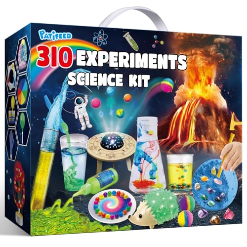 PATIFEED 310 Experimente für Kinder, Chemielabor Kristall Experimentierkasten, STEM Aktivitäten Spielzeug Geschenke für Jungen Mädchen Chemie Set, Edelstein Ausgrabung, Vulkan PATIFEED 310 Experimente für Kinder, Chemielabor Kristall Experimentierkasten, STEM Aktivitäten Spielzeug Geschenke für Jungen Mädchen Chemie Set, Edelstein Ausgrabung, Vulkan von PATIFEED