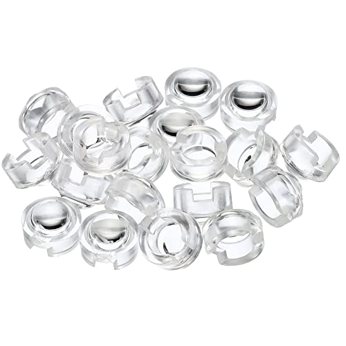 PATIKIL 13mm LED Konvexe Linse 20 Pack 30° Strahlwinkel Acryl LED Optisch Konvexe Verflüssiger Objektiv für 1W 3W LED Lampe Perlen Infrarot Kamera Durchsichtig von PATIKIL