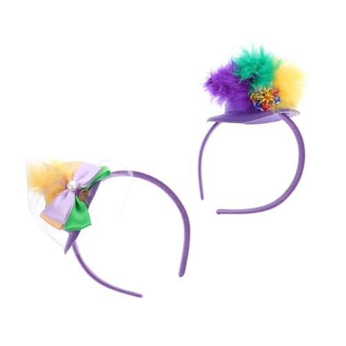 PATKAW 2 Stk Stirnband Frauen Abschlussball Requisiten karneval stirnbänder Kostüm Haarnadel kopfschmuck bandalette rolf zuckowski weihnachten Cosplay-Haarreifen Party-Haarreifen Textil von PATKAW