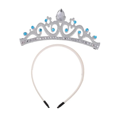 PATKAW Geburtstagskrone Stirnband Kopfschmuck aus Strasssteinen Stirnband für Blumenmädchen Mädchengeburtstag Hochzeit der Mädchen haarband hair-band Foto-Stirnband Strass-Stirnband Vlies von PATKAW