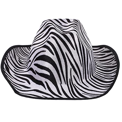 Zebra Hat. Unisex Western Hut Zebra Hut Masquerade Hut Lustige Mütze für Westliches Thema Wild West Party Kostüm Accessoires Dress up Party Cosplay Requisiten Braut von PATKAW