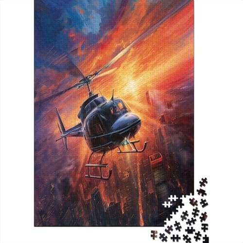 Kampfhubschrauber 1000 Teile Puzzle Für Erwachsene, Hochwertige Recycelbare MateriAußerirdische Und Druck Puzzlespiel, Familienspiel, Geschenk Für Liebhaber Oder Freunde Puzzel 1000pcs (75x50cm) von PATO FLIGHT