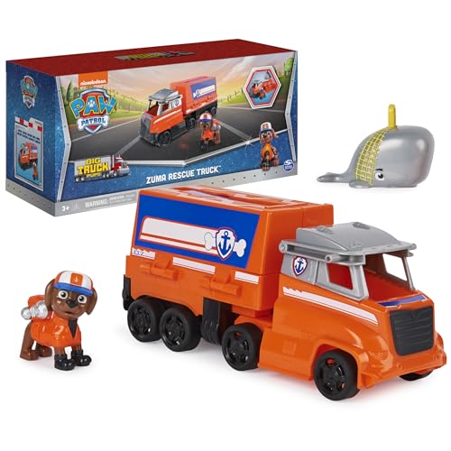 Paw Patrol, Big Truck Pups, Spielzeug-LKW verwandelt Sich von Zuma mit Sammelfigur, Spielzeug für Kinder ab 3 Jahren von PAW PATROL