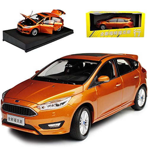 Paudi Ford Focus 5 Türer 3. Generation Orange Ab 2010 1/18 Modell Auto von PAUDI MODEL