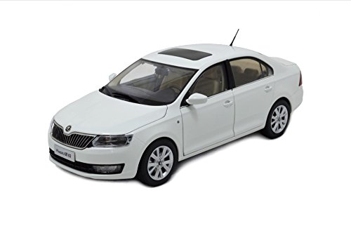 Skoda Rapid 2013 Modell Auto 1:18 Weiß Paudi von PAUDI MODEL