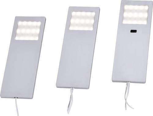 Paul Neuhaus HELENA LED-Unterbauleuchte 3er Set LED LED fest eingebaut 6W Warmweiß Aluminium von PAUL NEUHAUS