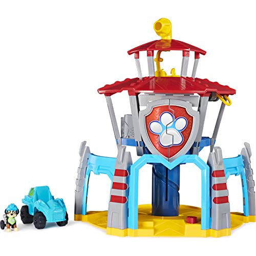 PAW Patrol Dino Rescue Hauptquartier-Spielset mit Geräuschen sowie exklusiver Rex-Figur und Fahrzeug, Spielzeug für Kinder ab 3 Jahren von PAW PATROL